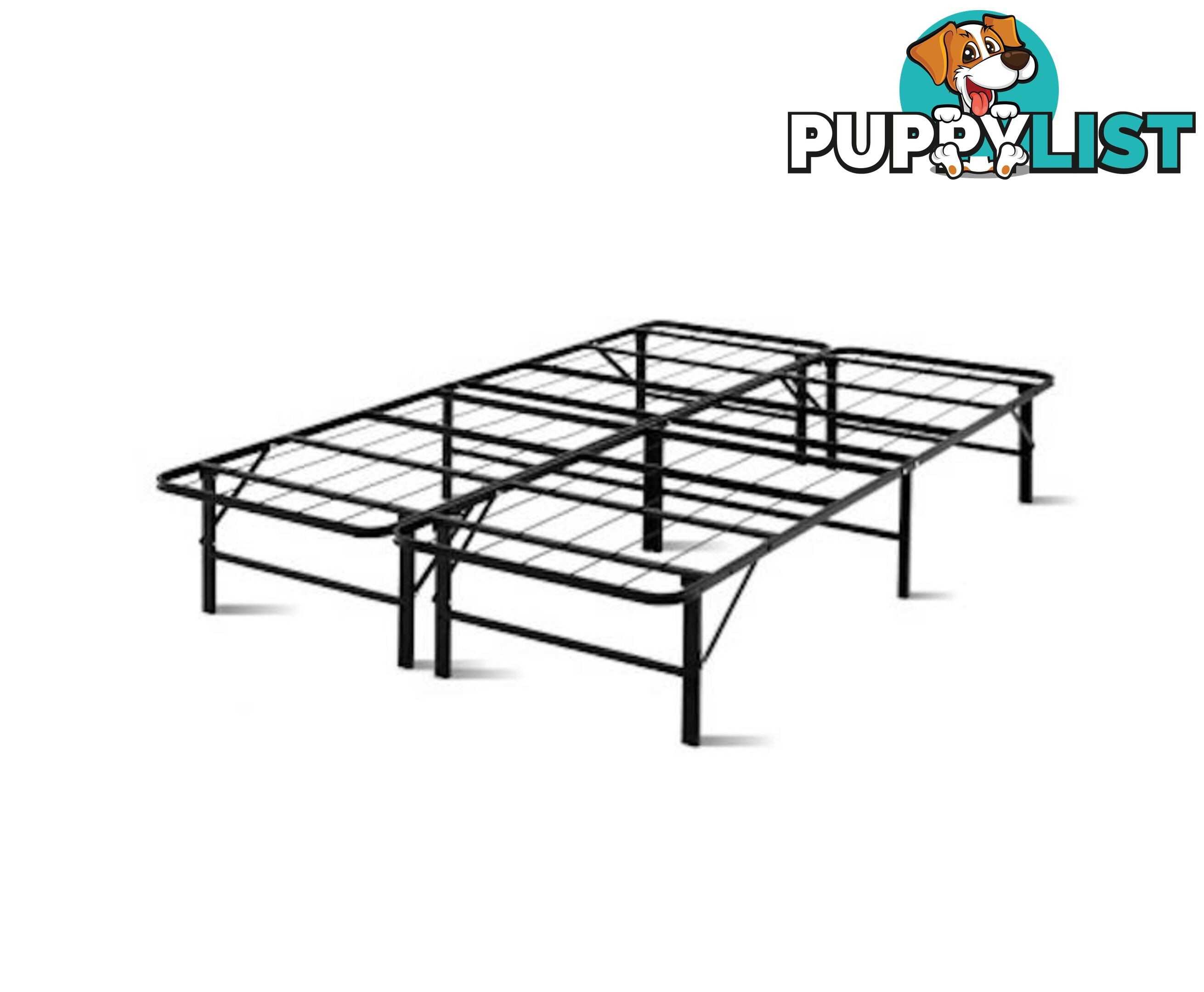 Double Foldable Metal Bed Frame - Artiss - 9350062180983