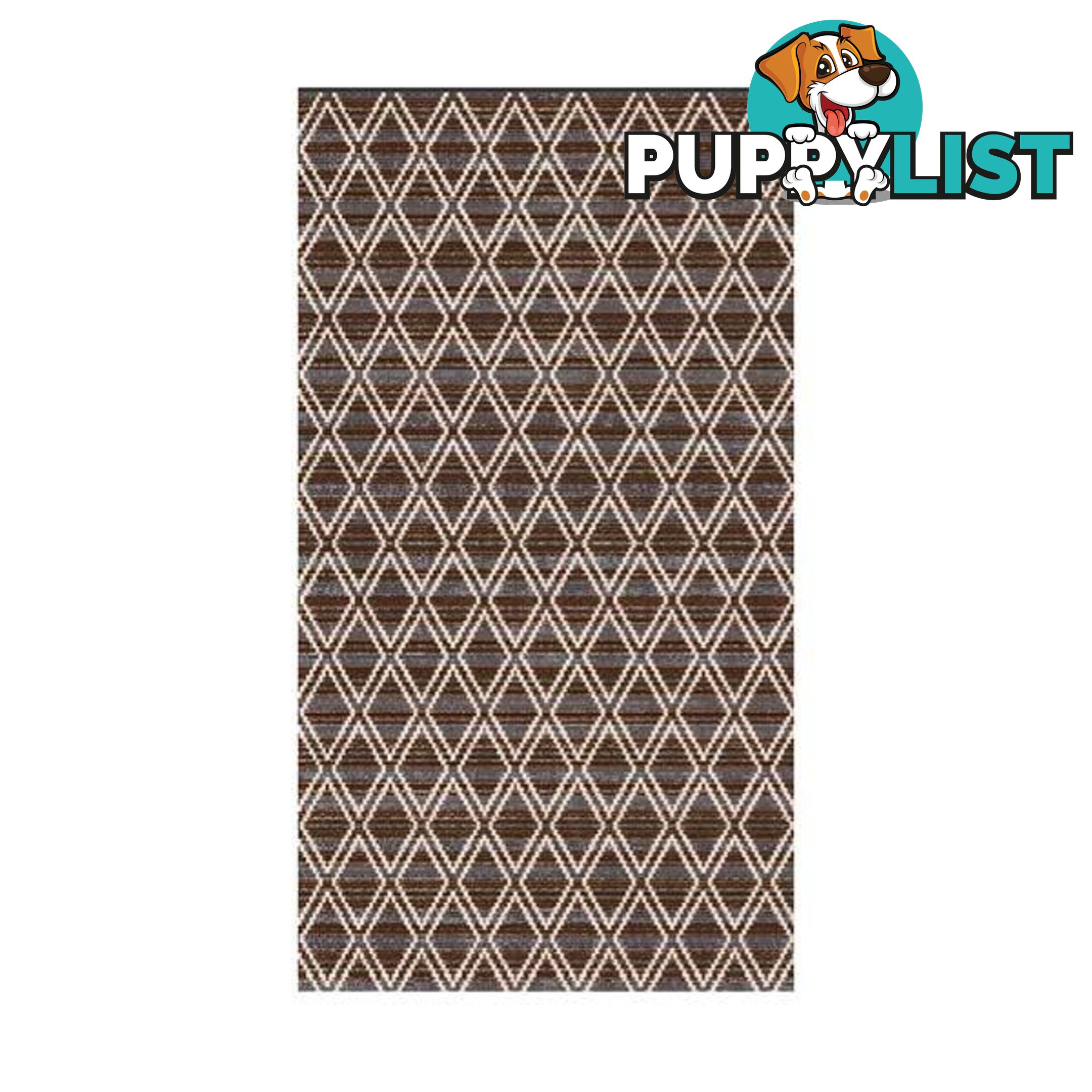 Polypropylene Brown Trendz Rug - Unbranded - 787976628352