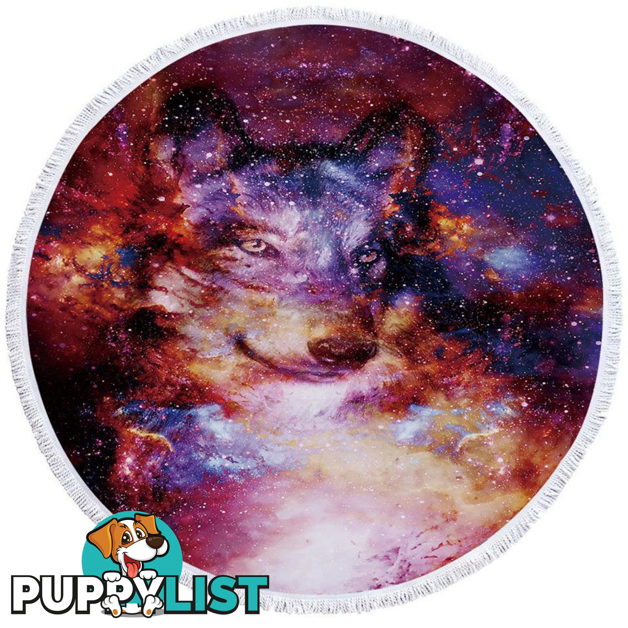 Space Wolf Beach Towel - Towel - 7427046326612