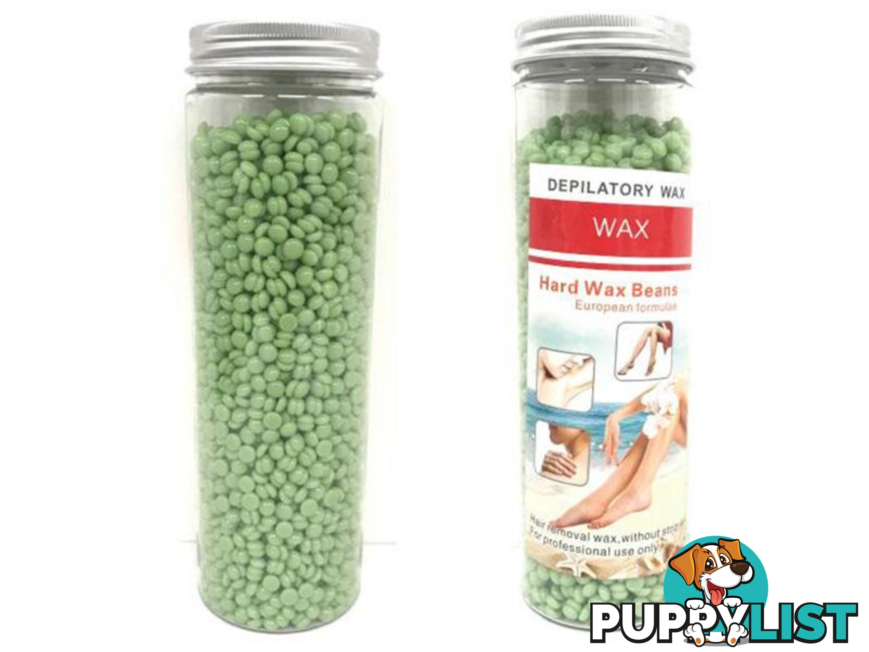 Hard Wax Brazilian Waxing Beads Beans Bottles - Aloe Vera (5x 400g) - Unbranded - 4344744378879