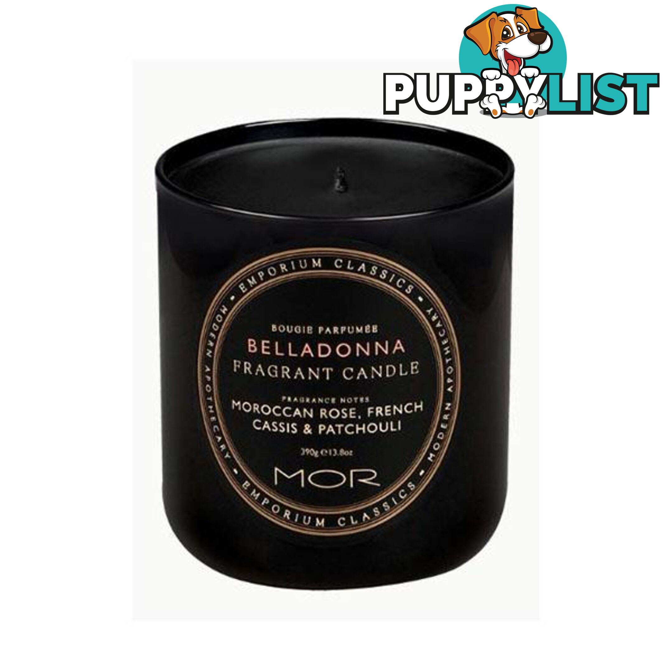 Mor Emporium Classics Fragrant Soy Candle 390G Belladonna - MOR - 7427005867439