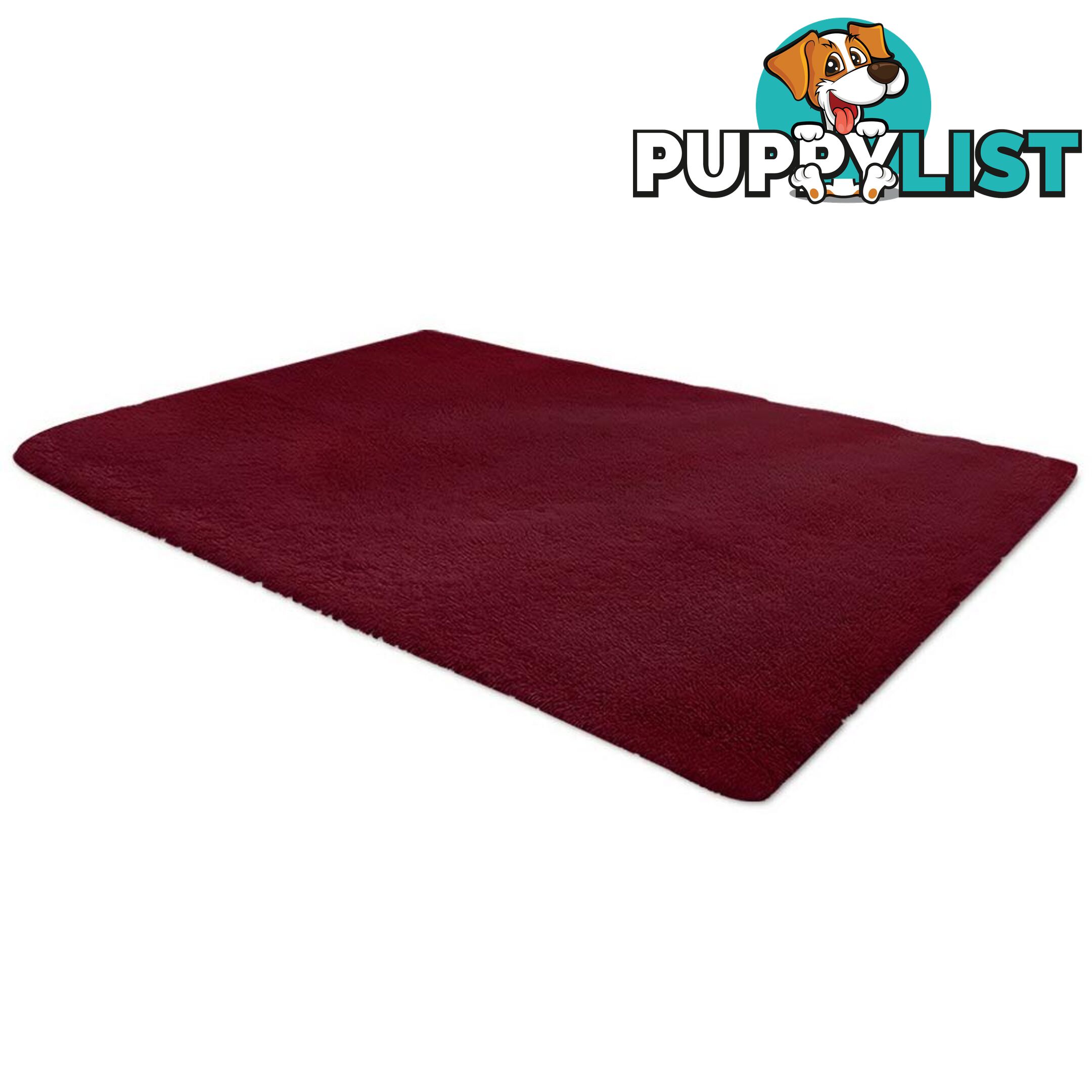 Ultra Soft Shaggy Rug Burgundy - Artiss - 9350062243466