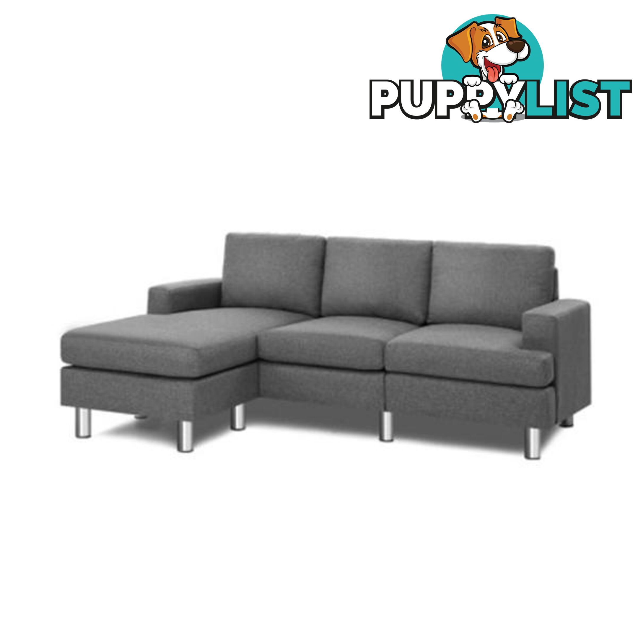 Sofa Lounge Set Couch Futon Corner Chaise Fabric 4 Seater Suite - Artiss - 9355720084672