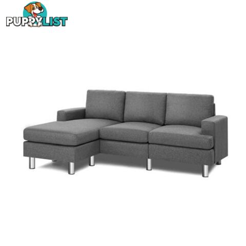 Sofa Lounge Set Couch Futon Corner Chaise Fabric 4 Seater Suite - Artiss - 9355720084672