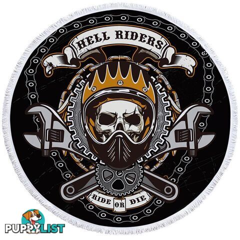 Ride or Die Biker Beach Towel - Towel - 7427046314565