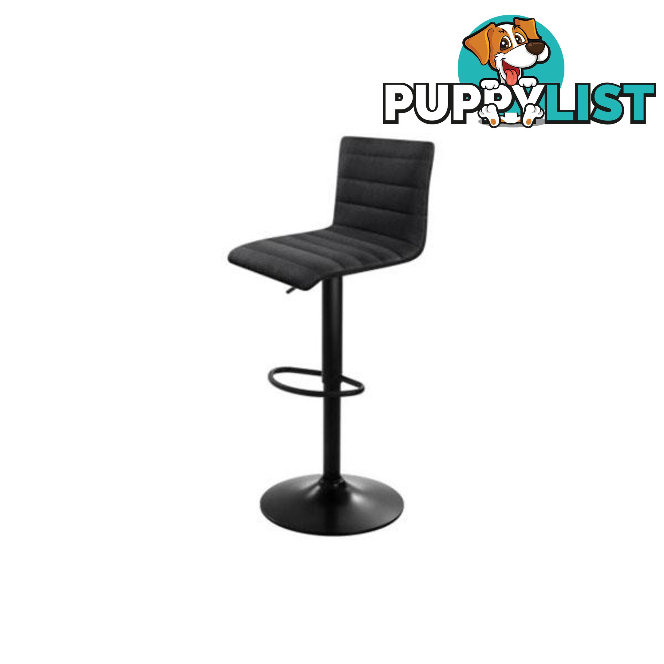 Set of 2 Kitchen Bar Stool Black - Artiss - 4344744397740