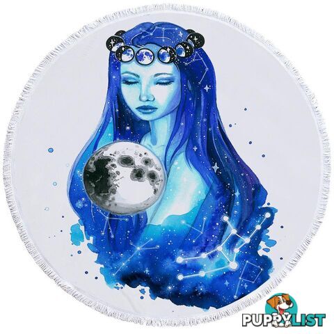 Moon Girl Art Beach Towel - Towel - 7427046315548