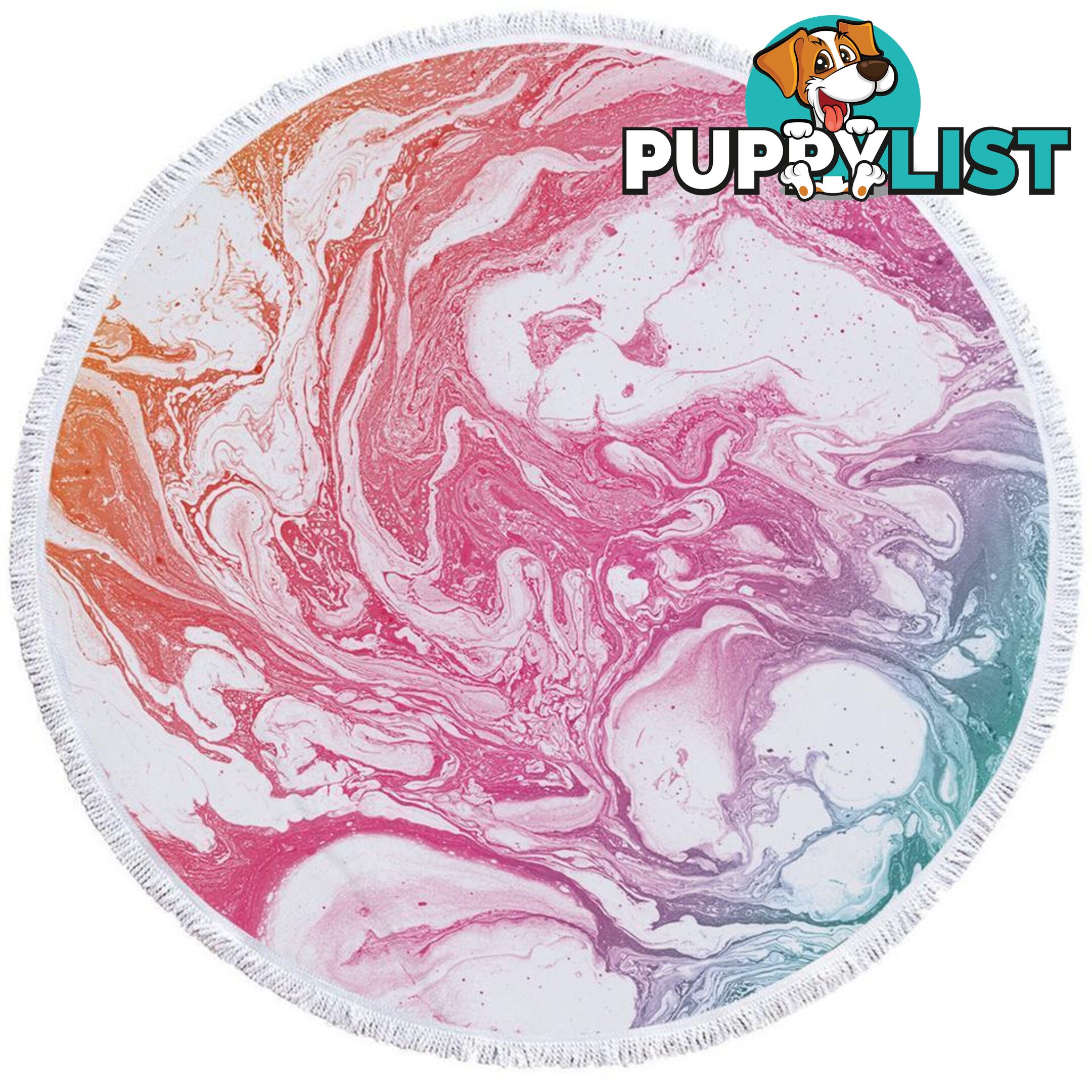 Purplish Marble Beach Towel - Towel - 7427046305402