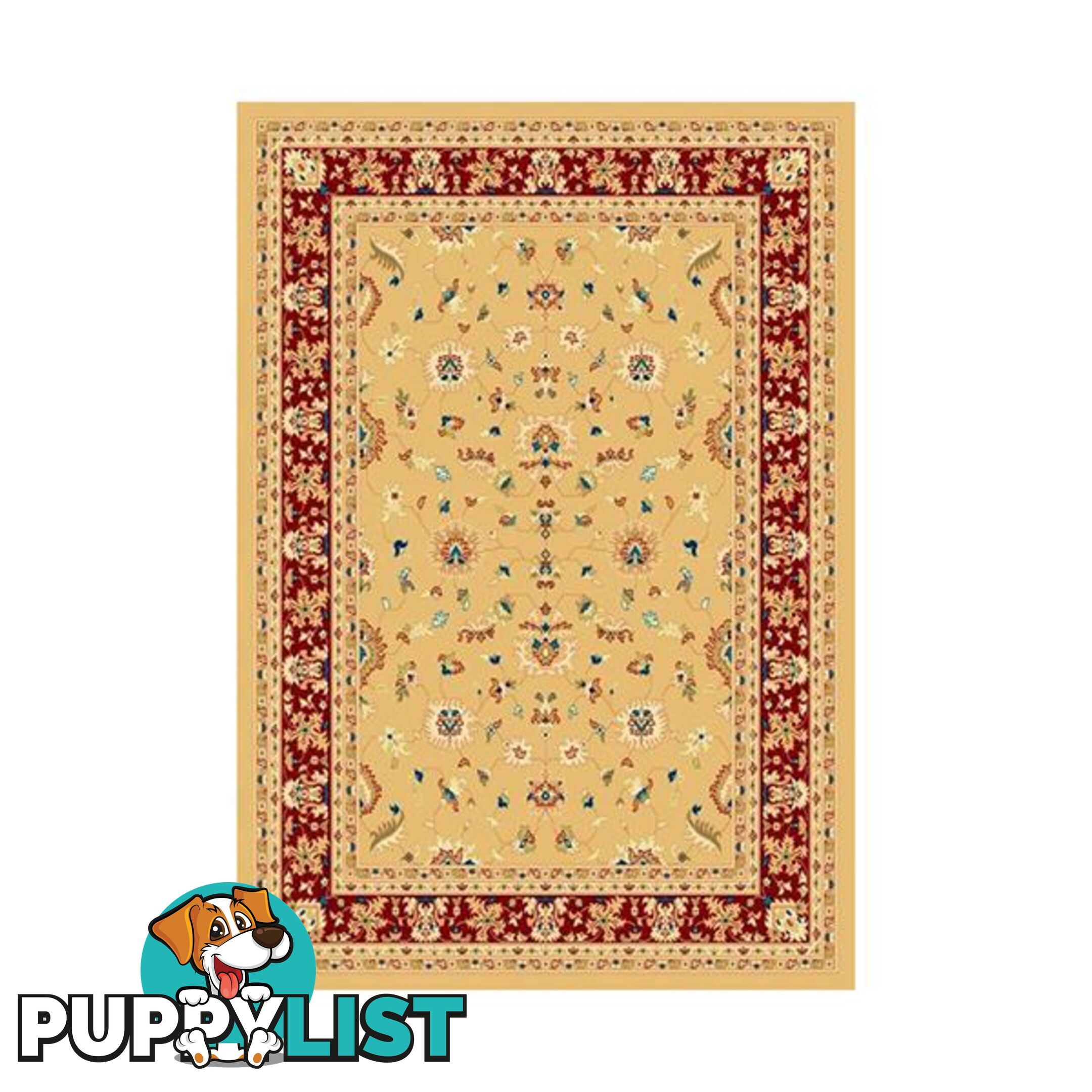 Beige Red Traditional Marakesh Rug - Unbranded - 7427046165730