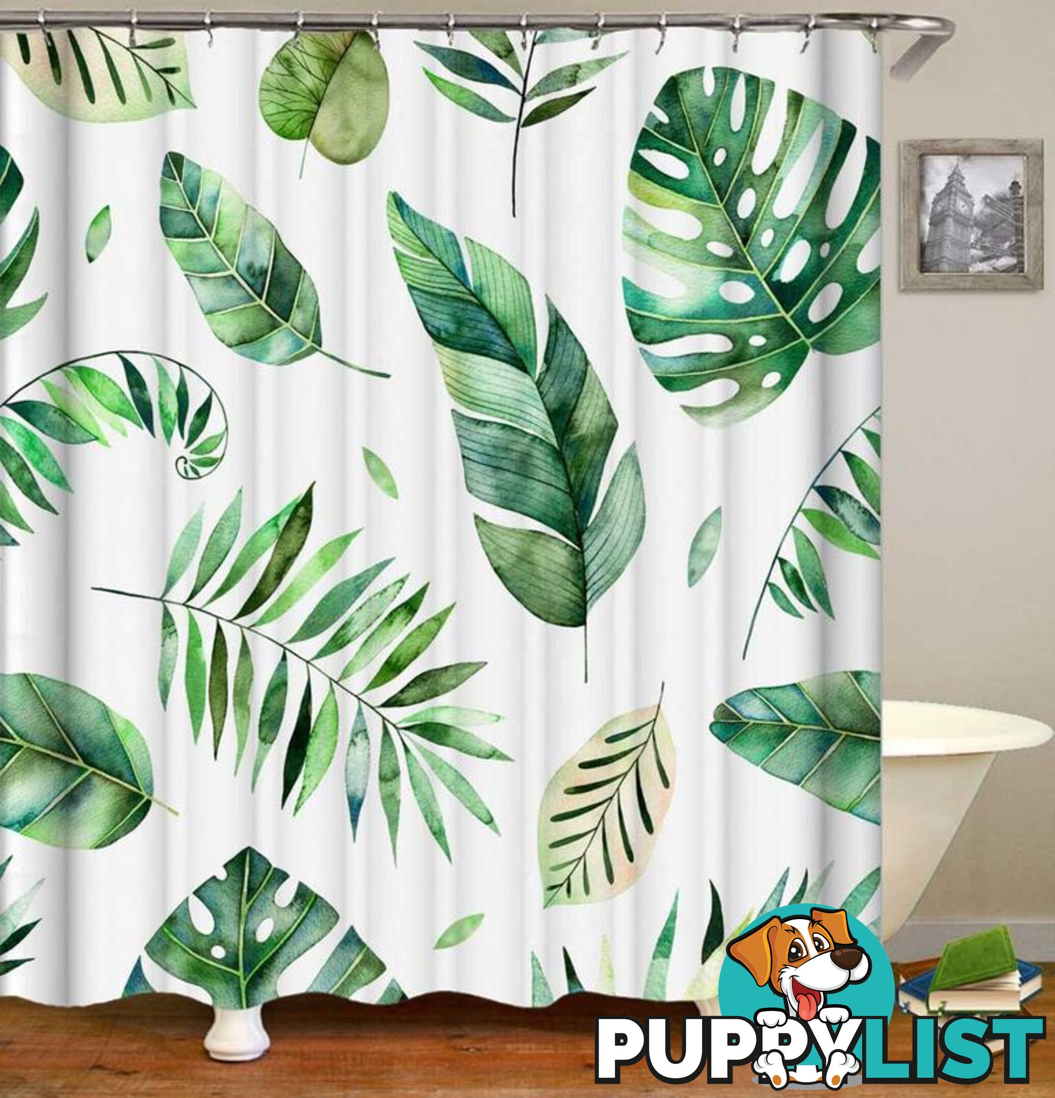 Modest Green Vibes Shower Curtain - Curtain - 7427046072731