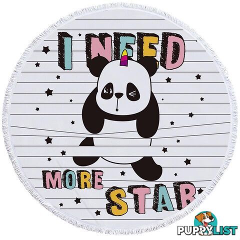 Stars Panda Beach Towel - Towel - 7427046305716