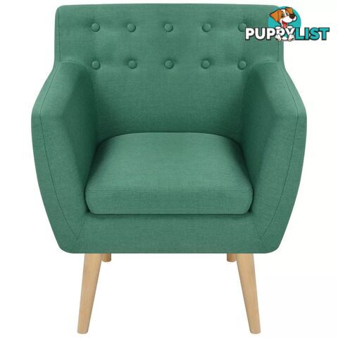 Armchair Fabric 67 x 59 x 77 Cm - Green - Unbranded - 8718475529415