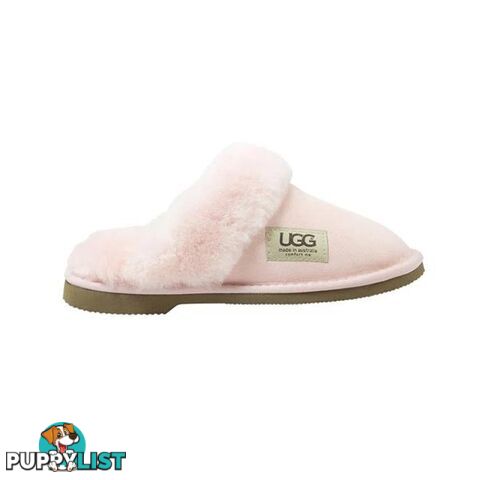 UGG Merino Sheepskin Fur Trim Scuff Memory Foam Pink - UGG - 822427523968