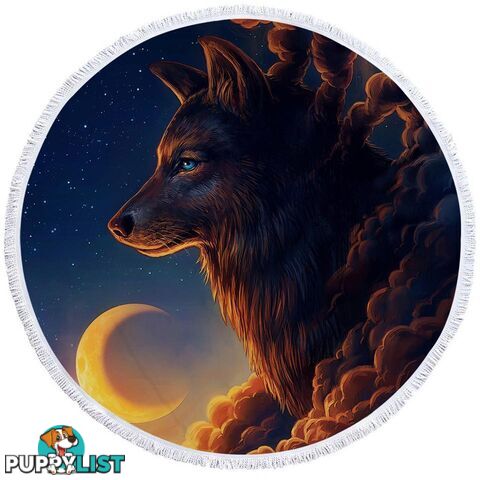 Guardian Wolf Beach Towel - Towel - 7427046329552