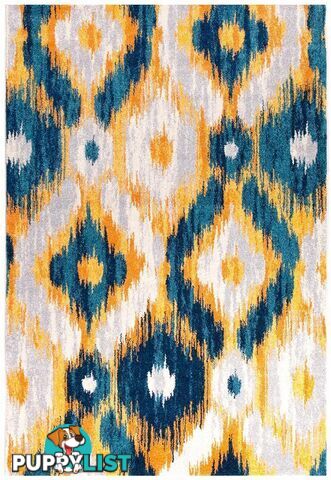 Dimensions Divinity Burst Blue Modern Rug - Unbranded - 9375321826082