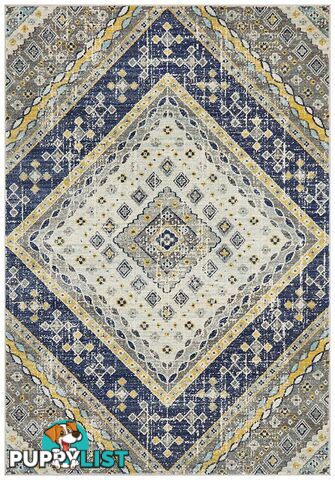 Babylon Diamond Navy Rug - Unbranded - 9375321874533