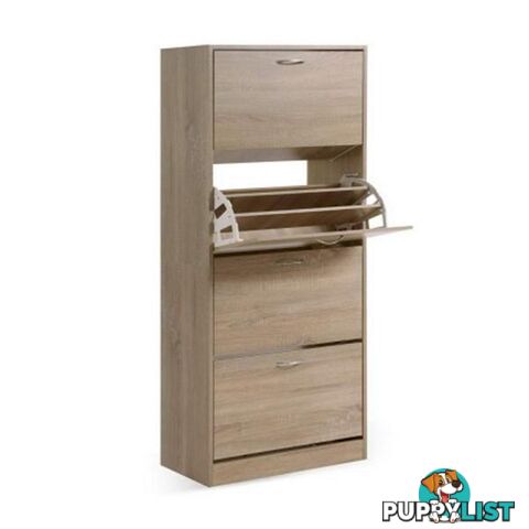 Shoe Cabinet Shoes Storage Rack Organizer 60 Pairs Wood Shelf Drawer - Artiss - 9355720065237