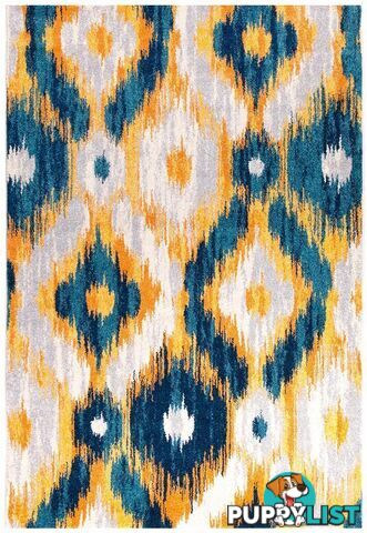 Dimensions Divinity Burst Blue Modern Rug - Unbranded - 9375321826099