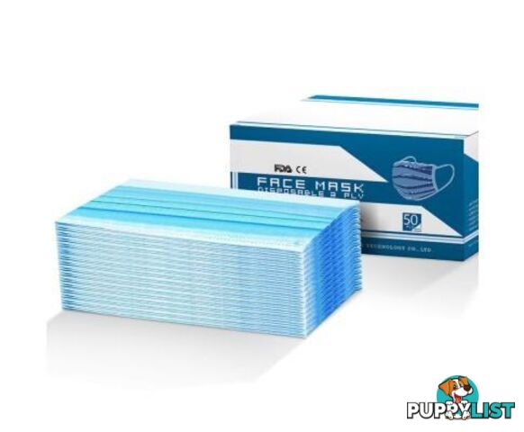 Disposable Face Mask Anti Flu Dust Masks Anti Pm2 5 3 Layer Protective - Unbranded - 9355720050851