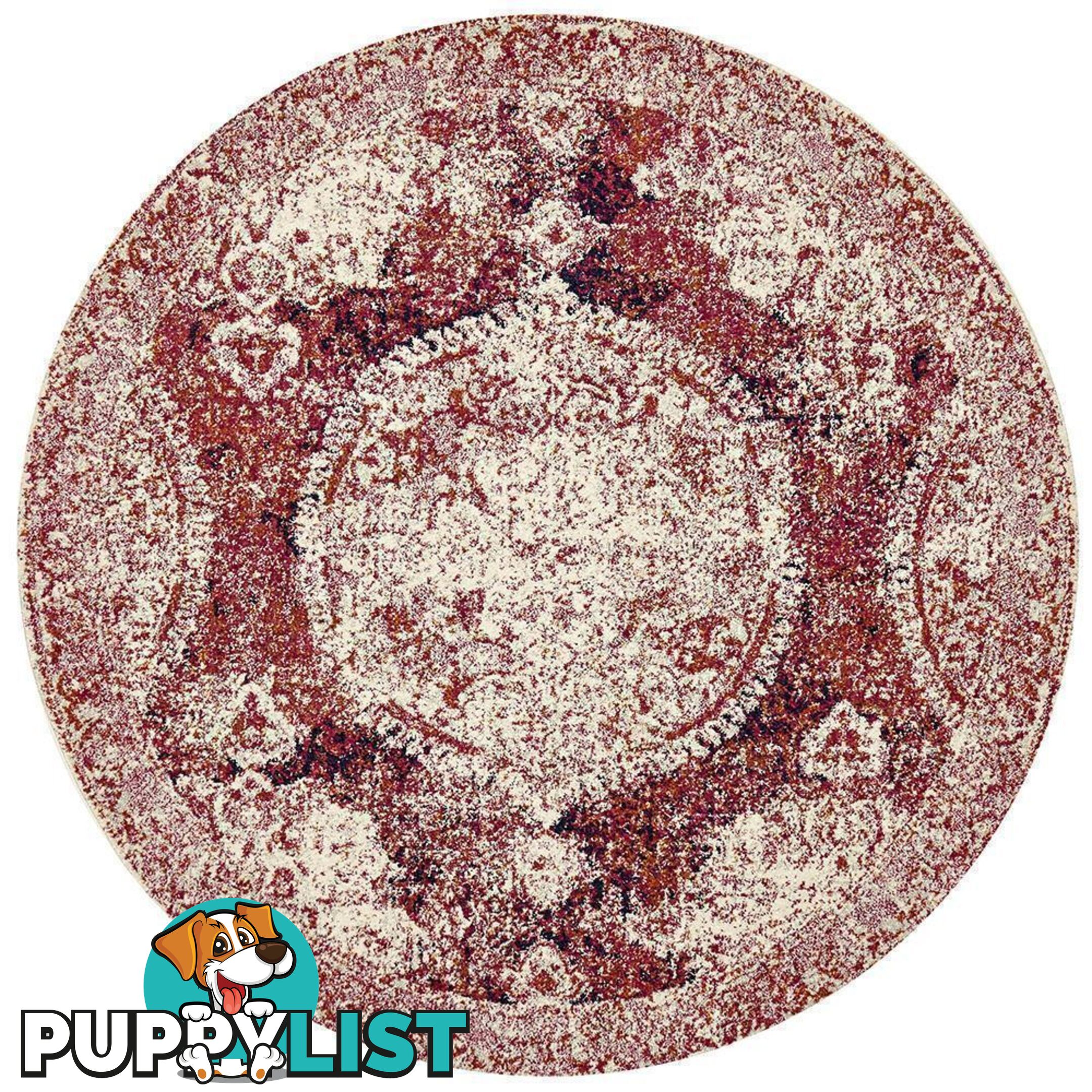 Museum Byron Fuschia Round Rug - Unbranded - 9375321850834