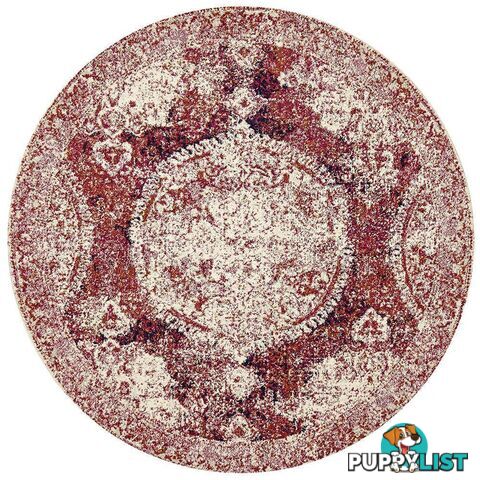 Museum Byron Fuschia Round Rug - Unbranded - 9375321850834