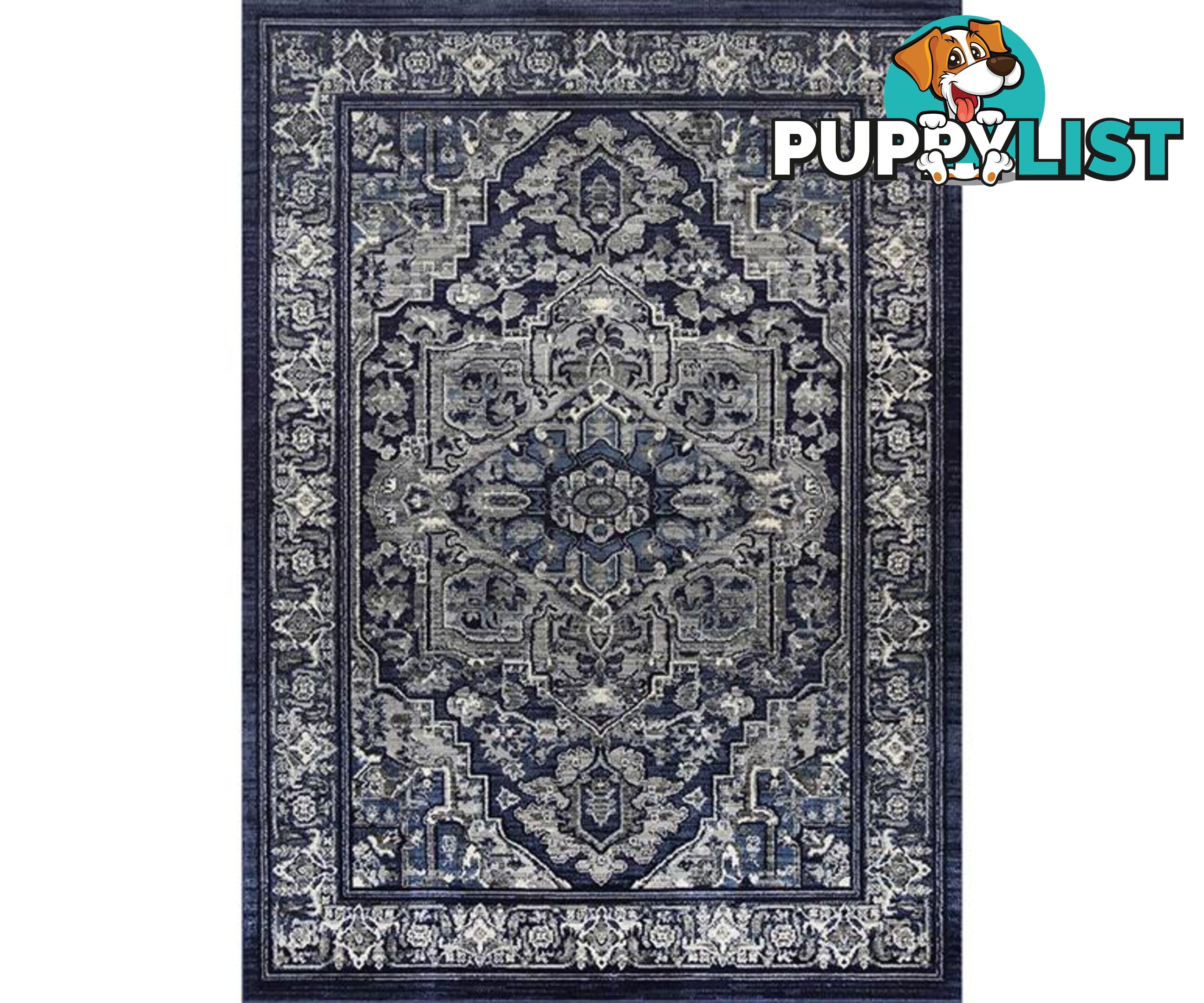 Old World Traditional Navy Rug - Unbranded - 9476062047023