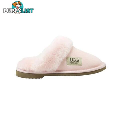 UGG Merino Sheepskin Fur Trim Scuff Memory Foam Pink - UGG - 822427524057