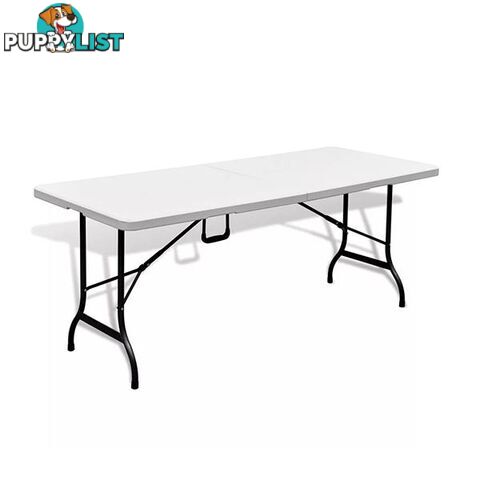 Foldable Garden Table 180 Cm Hdpe White - Unbranded - 7427046255974