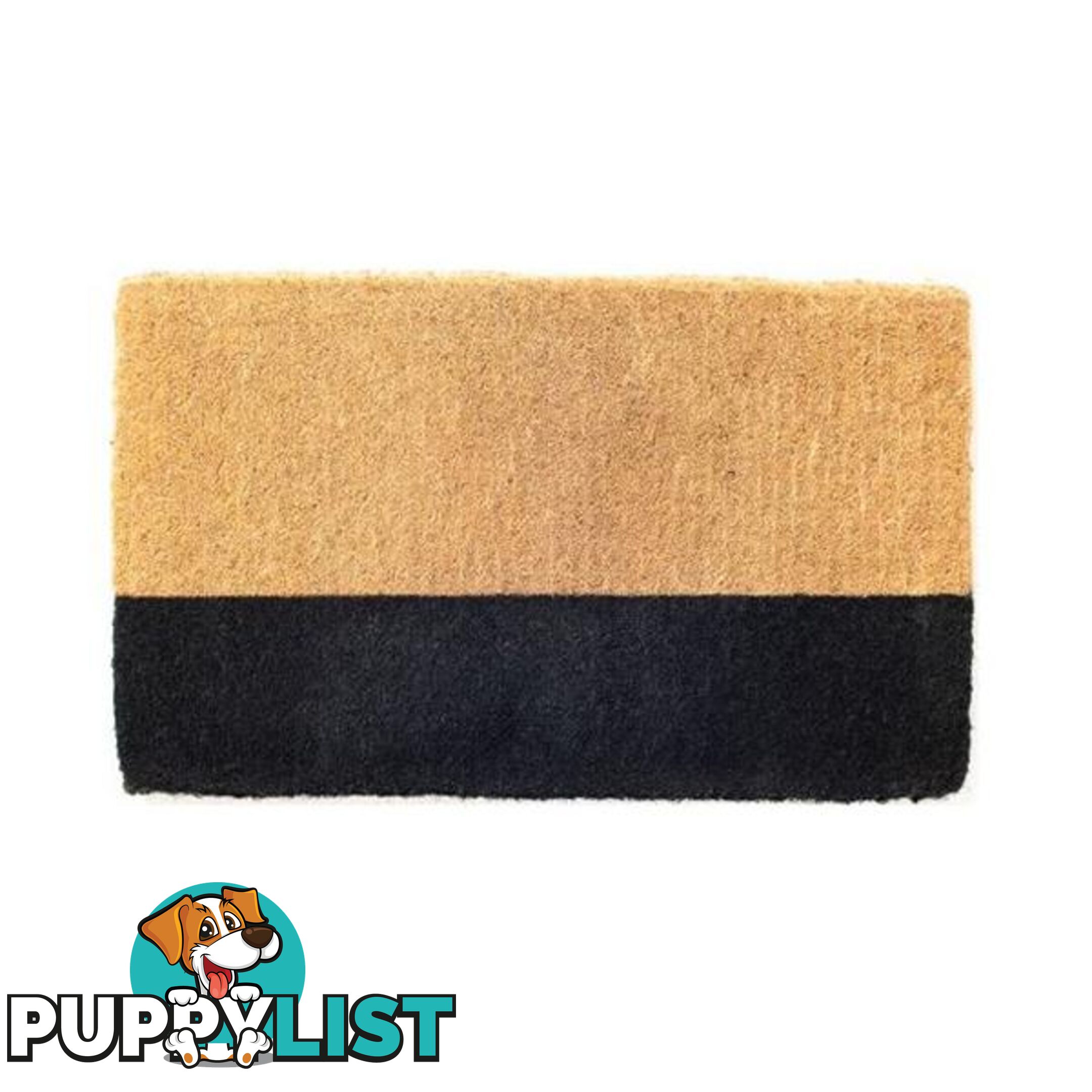 45X75Cm Black Belt Coir Doormat - Unbranded - 787976635534