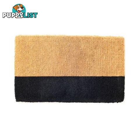 45X75Cm Black Belt Coir Doormat - Unbranded - 787976635534