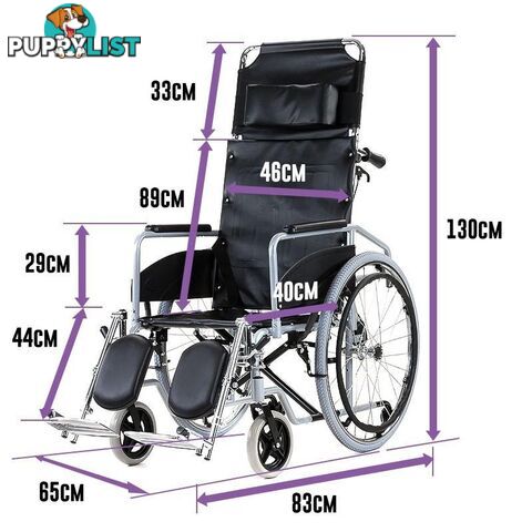 Recliner Wheelchair - Commander - Unbranded - 129194839637