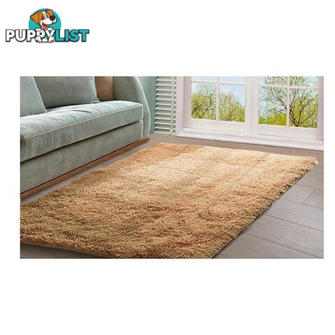 Designer Soft Shag Shaggy Floor Confetti Rug Carpet Home Decor 160X230 Cm Tan - Unbranded - 787976594596