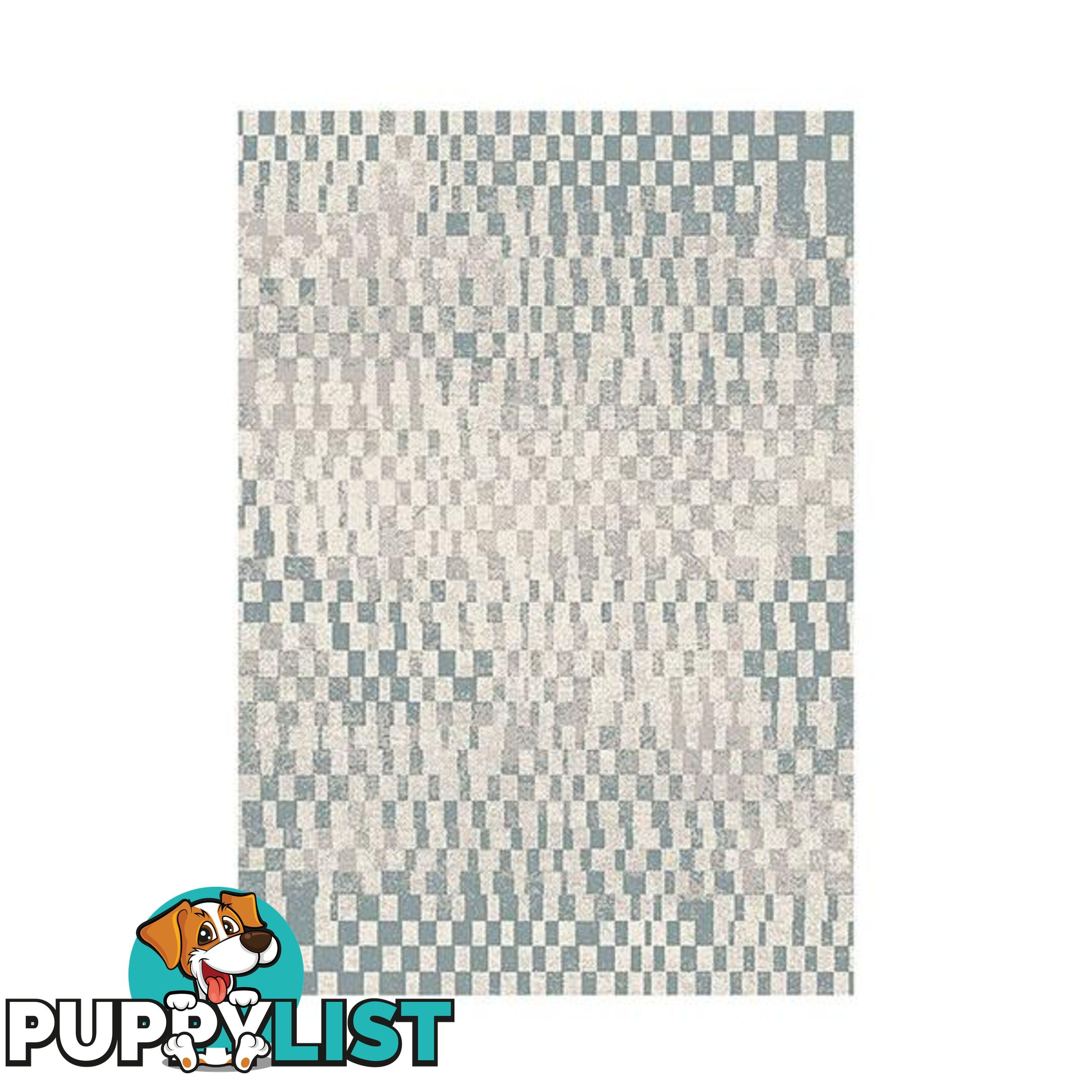 Heat Set Grey And Blue Siera Rug - Unbranded - 787976629922