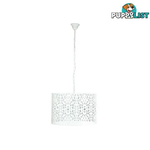 Laser Cut White Metal Pendant - Pendant - 9324879206723