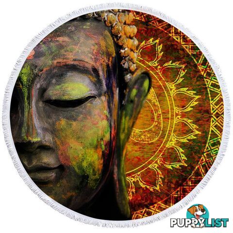 Art Painting Buddha Beach Towel - Towel - 7427046317856