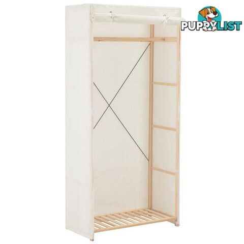 Fabric Wardrobe 79x40x170cm White - Unbranded - 9476062106690