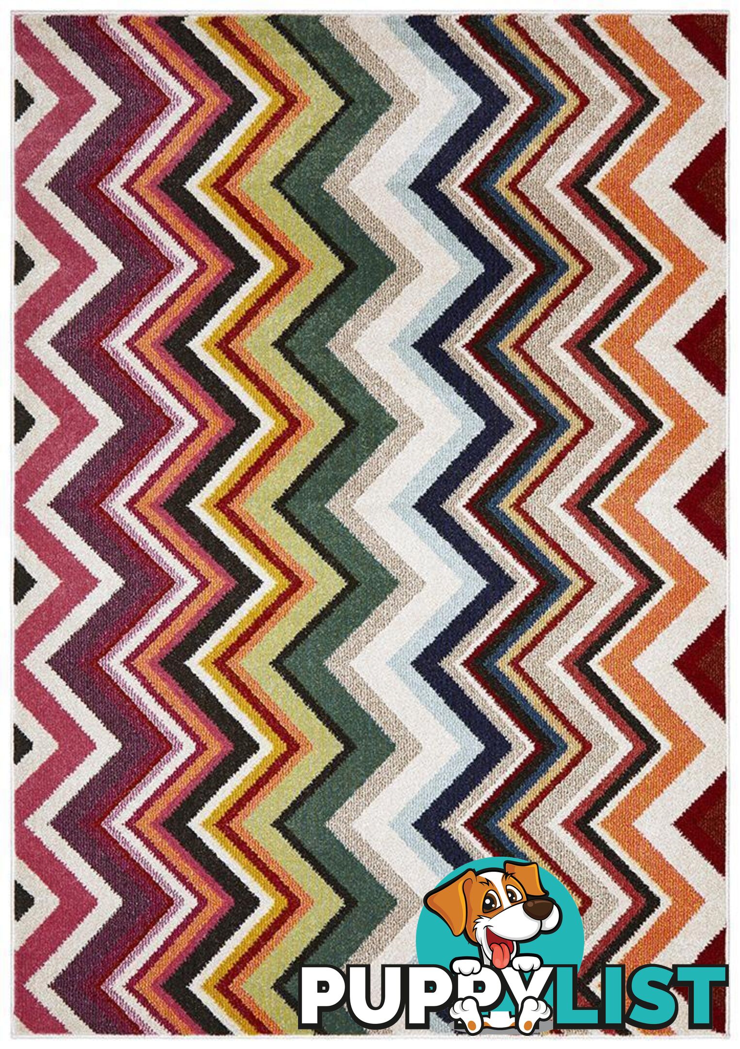 Gemini Colour Chevron Rug - Unbranded - 999999121110