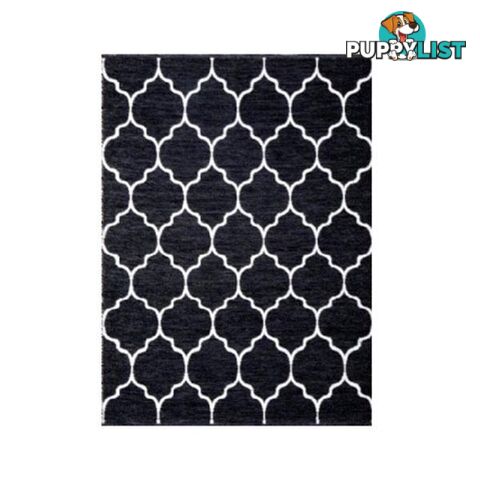 Casbah Souk Black Wool Rug - Unbranded - 9476062068363