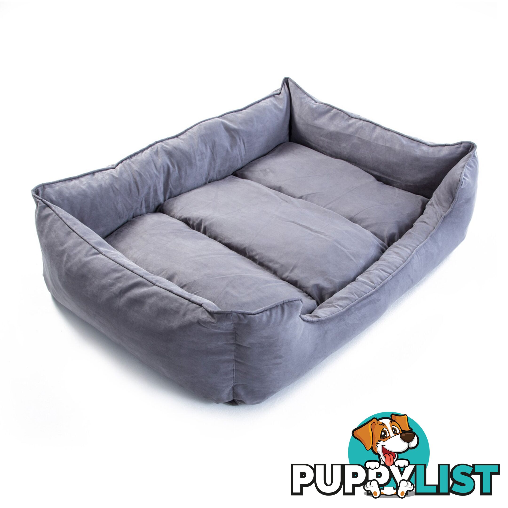 Pet Suede Sofa HUSK XXXL - 120 x 100 x 25cm GREY - Unbranded - 9352338006249