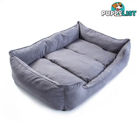 Pet Suede Sofa HUSK XXXL - 120 x 100 x 25cm GREY - Unbranded - 9352338006249