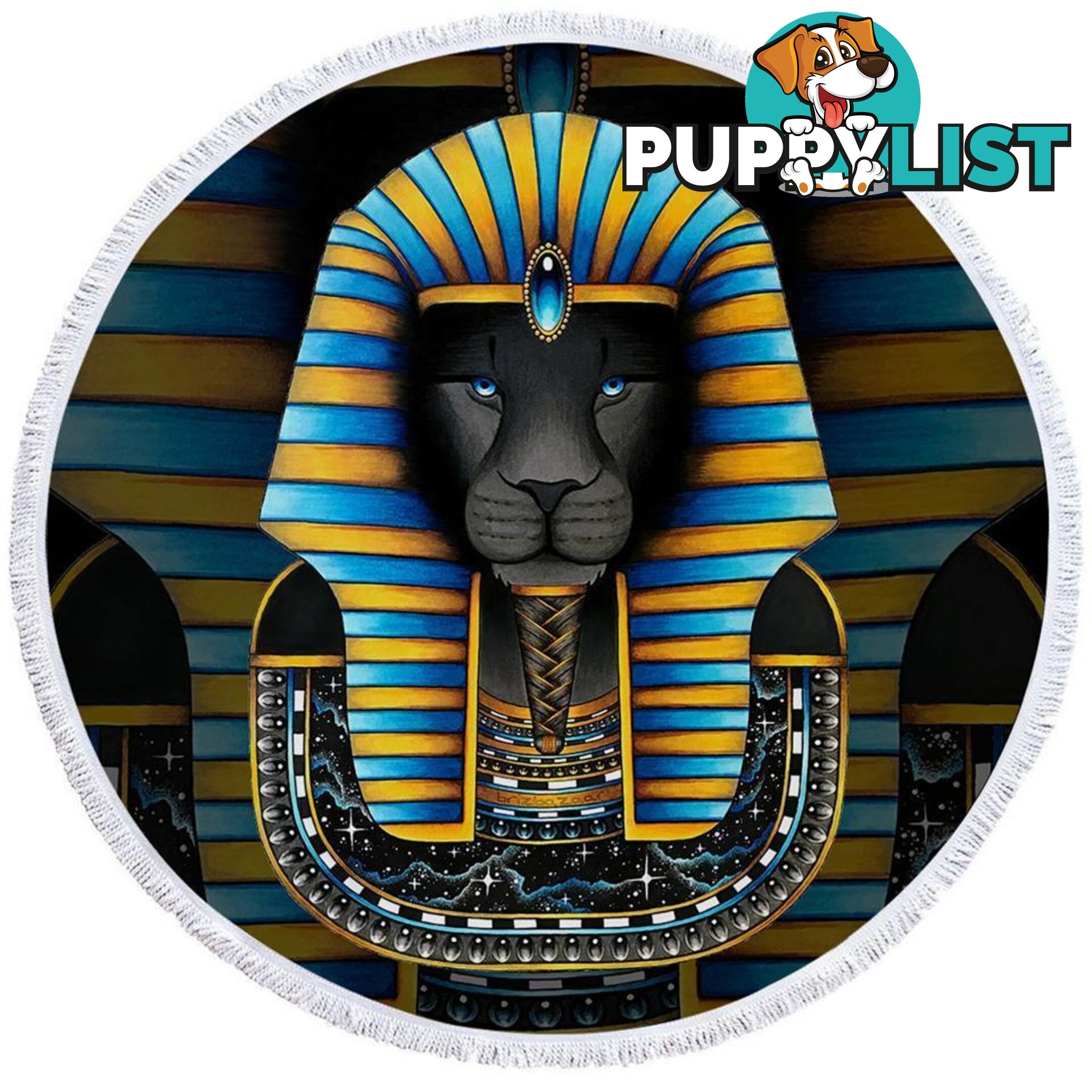 Pharaoh Cat Beach Towel - Towel - 7427046324779