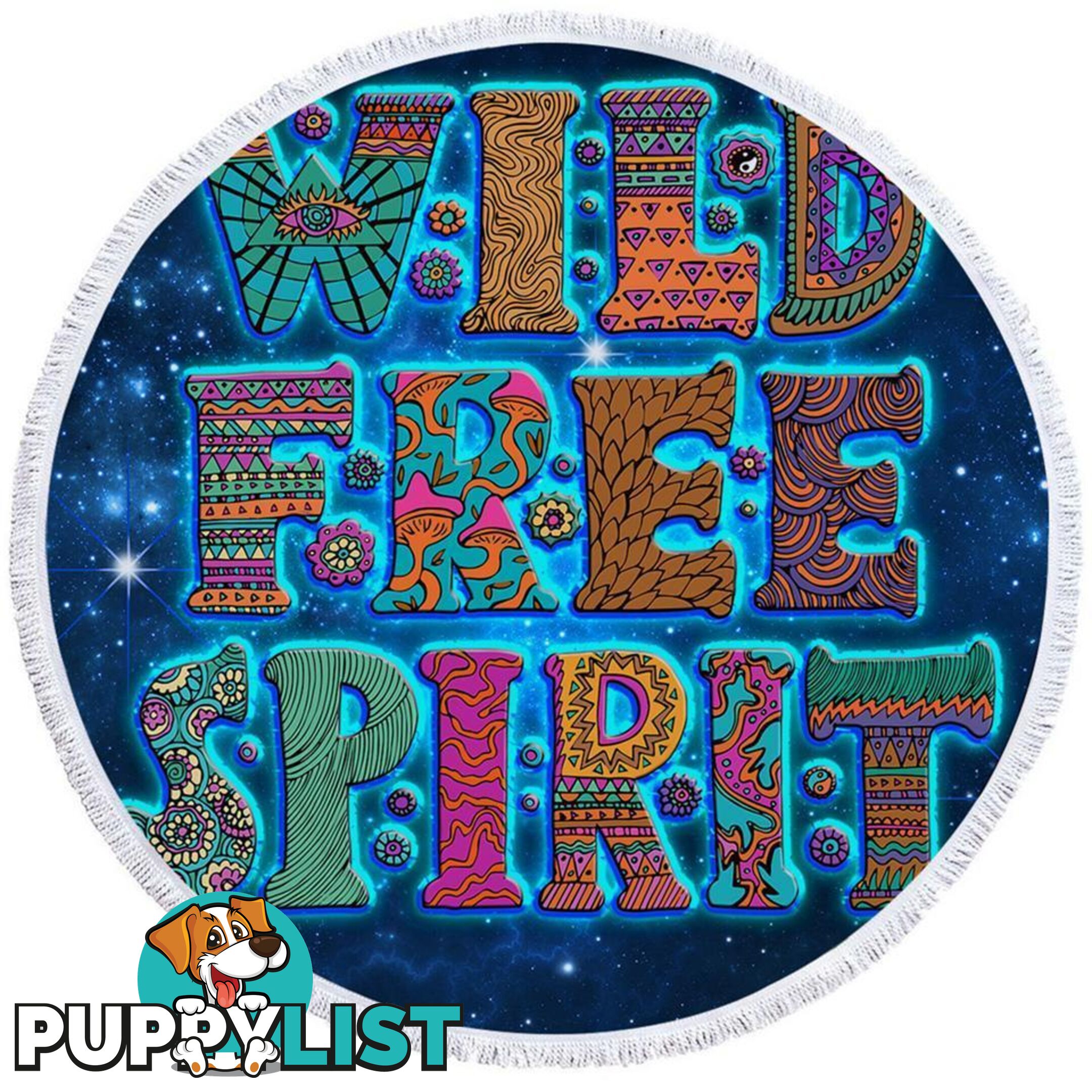 Space Background Wild Free Spirit Beach Towel - Towel - 7427046313308