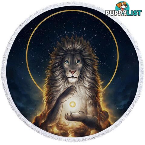 Lion God Beach Towel - Towel - 7427046331067