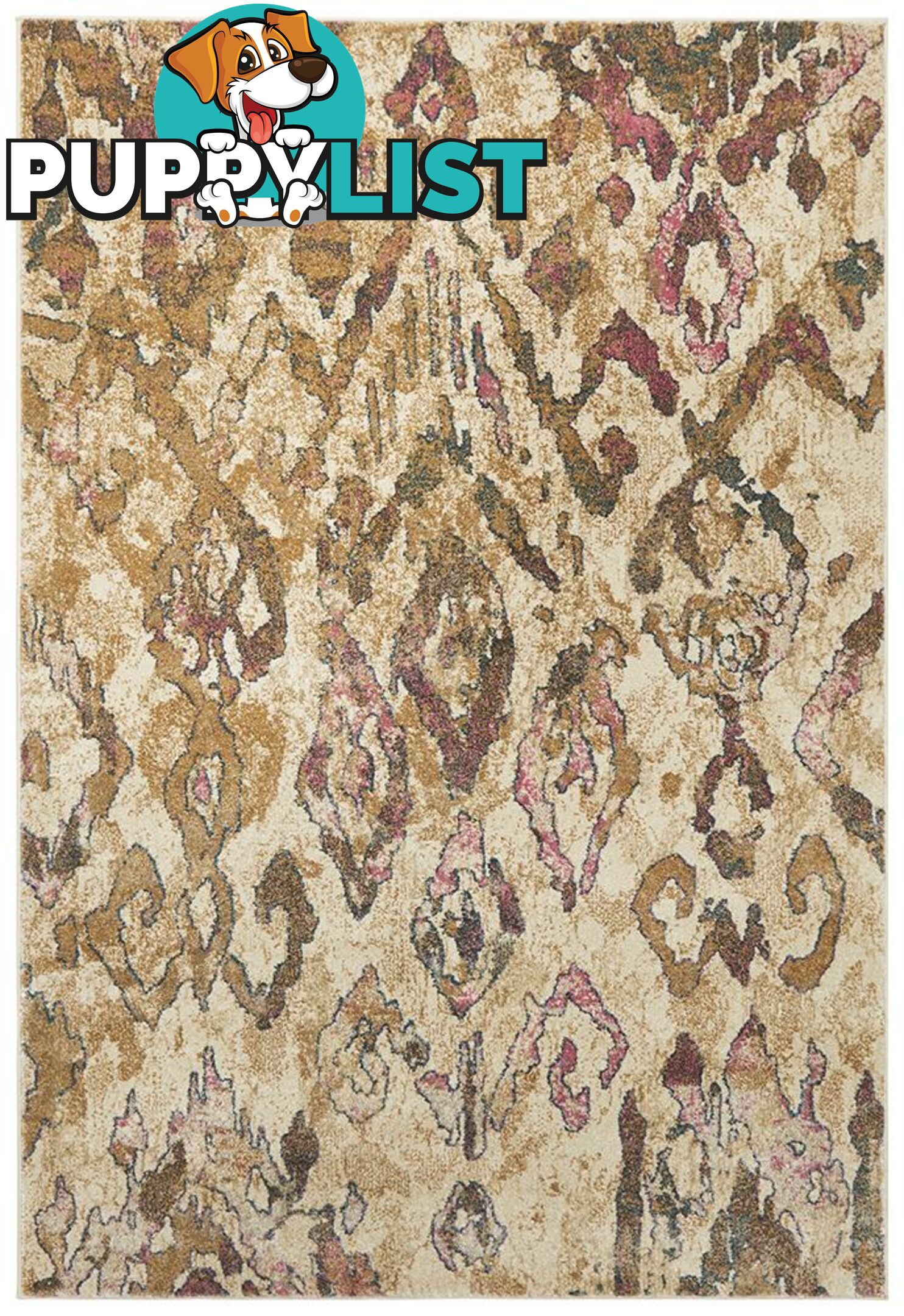 Medina Kaitlin Soft Pink and Beige Rug - Unbranded - 9375321834094