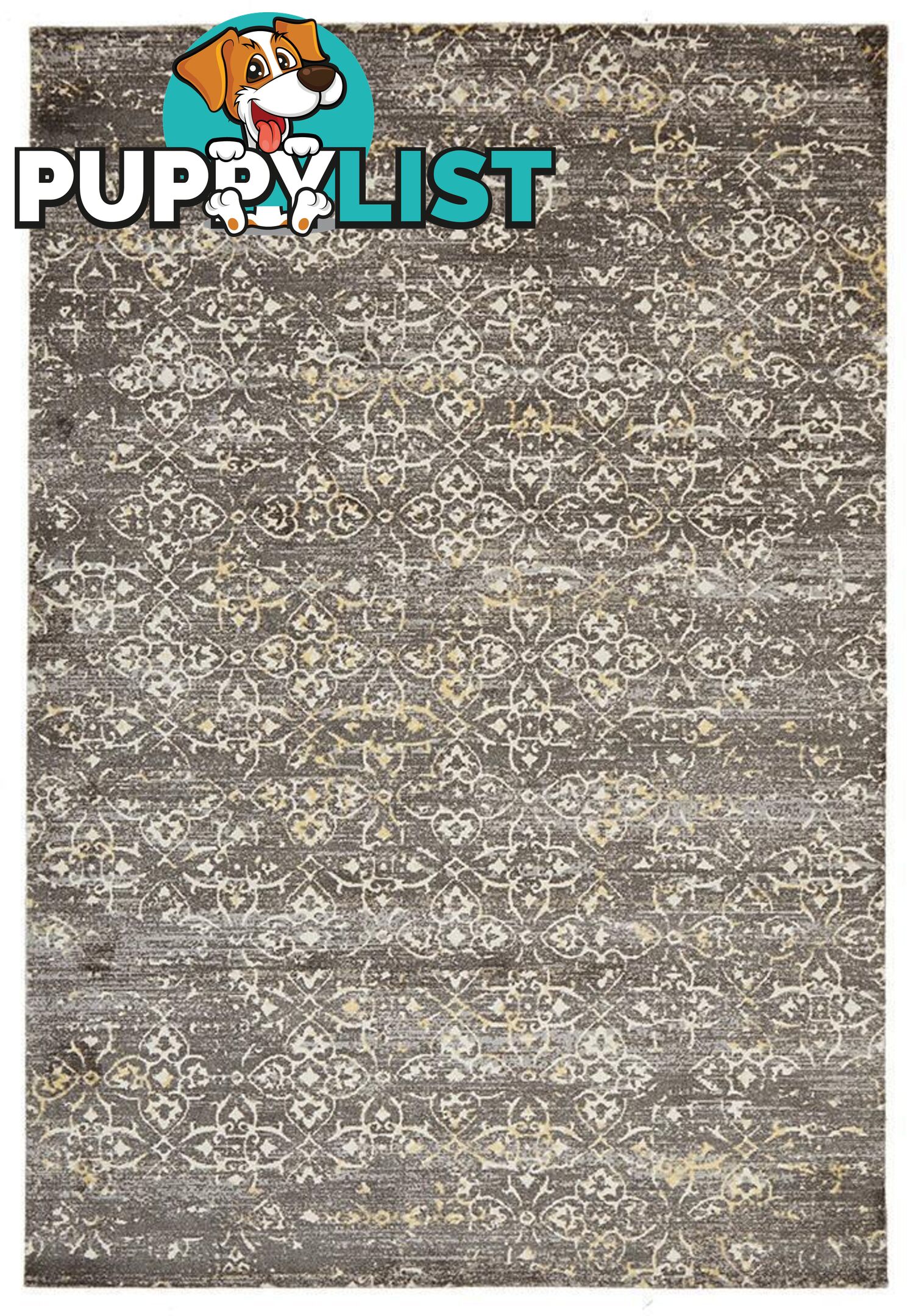 City Faded Modern Brown Rug - Unbranded - 7427046226363