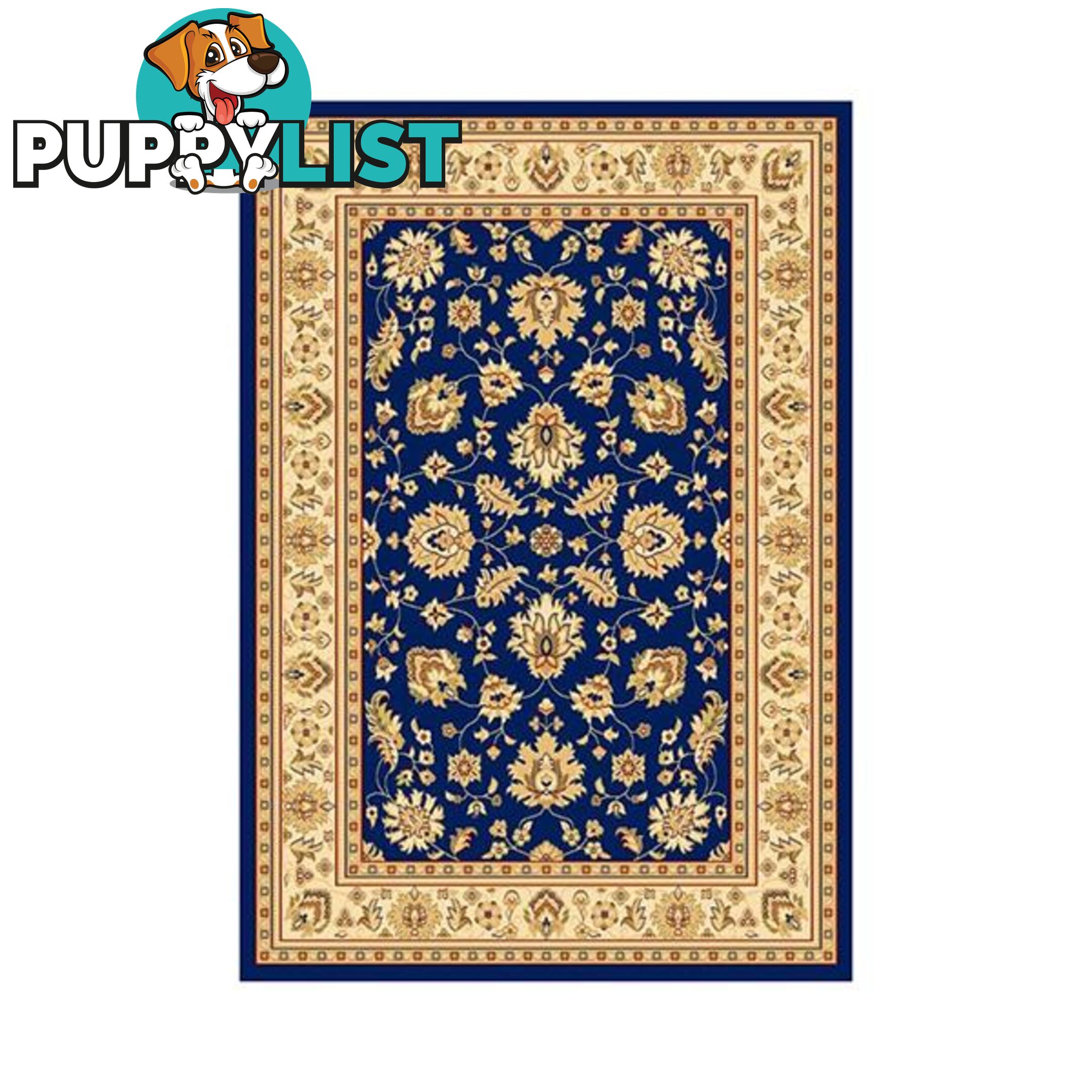 Traditional Marakesh Navy Ivory Rug - Unbranded - 7427046168342