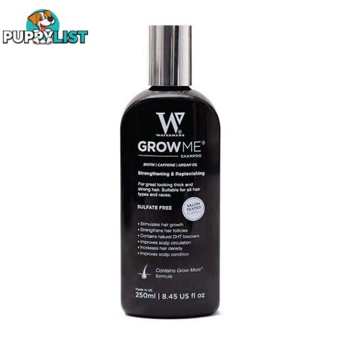 250Ml Watermans Grow Me Hair Growth Shampoo Dht Biotin Argan Anti Loss - Watermans - 9476062068271