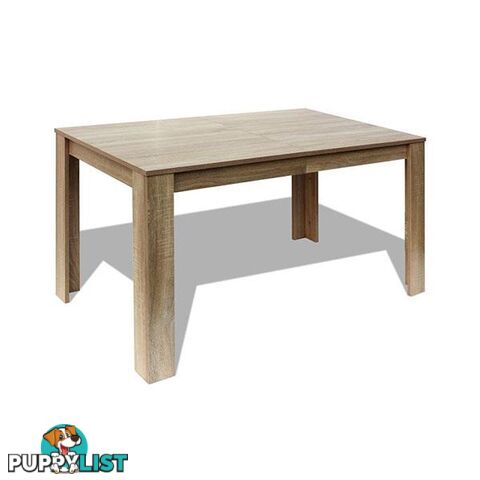 Dining Table 140 X 80 X 75 Cm Oak - Unbranded - 8718475977285