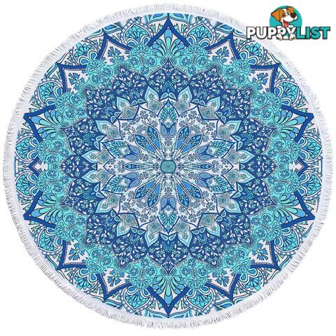 Light Blur Hues Mandala Beach Towel - Towel - 7427046326971