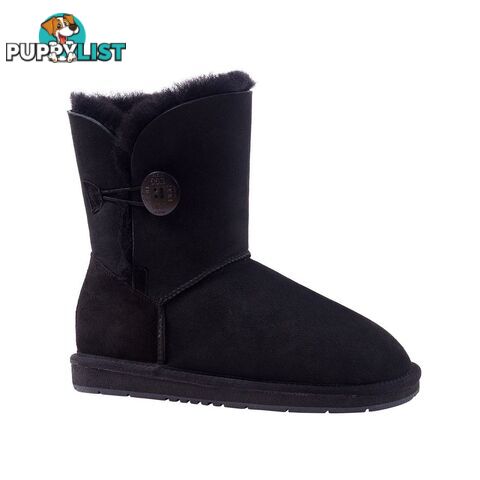 UGGS Single Button Short Sheepskin Cedar 5803 Unisex Black - UGG - 822427508613